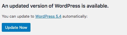 Upgrading is pretty easy. WordPress will notify you when a new version is available: